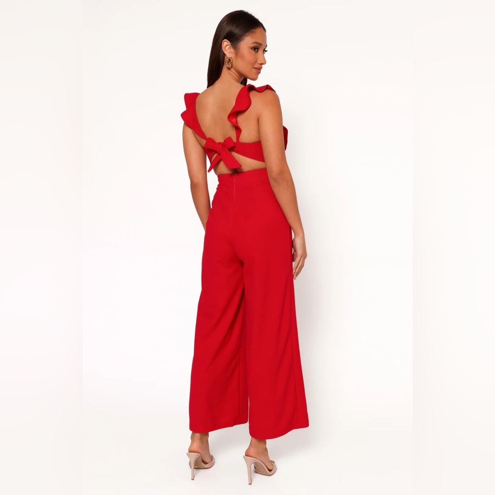 NEW Petal & Pup Mills Crop Jumpsuit Red Size Large - Picture 4 of 9